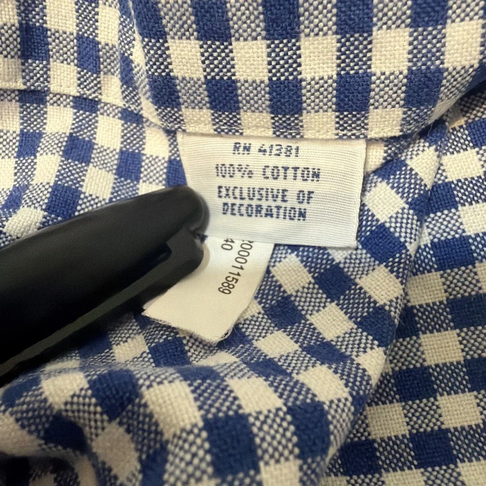 Polo Ralph Lauren Shirt Men XL Blue Flesh Pony Classic Fit Long Sleeve Plaid